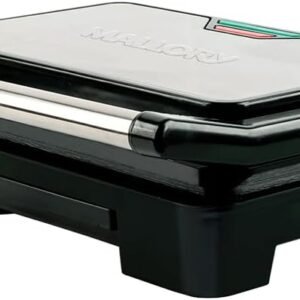 Grill Asteria Compact Mallory Grill multifunção, Luzes indicadoras de funcionamento, Alça com toque-frio e Trava de segurança 127V