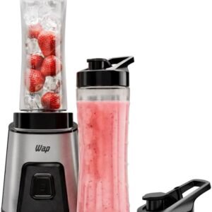 WAP Mini Liquidificador Portátil Blender Go 300W Com 2 Copos Squeeze Tampa e Alça 127V