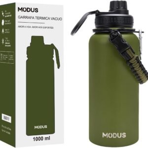 MODUS Garrafa Térmica Esportiva De Aço Inoxidável Com Isolamento A Vácuo De 950ML (Verde)