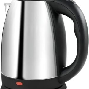 Chaleira Elétrica 220V Inox 2L Aquecimento Rápido Desligamento Automático | Desligamento Automático, Aço Inoxidável, Design Compacto, Base Giratória, Indicador Luminoso