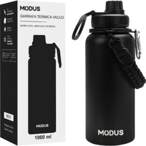 MODUS Garrafa Térmica Esportiva De Inox Com Isolamento A Vácuo 950ML | Preto