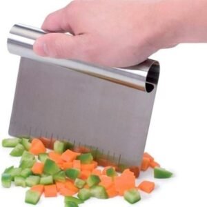 Espátula para Confeitar Mimo Style, Aço Inox, 15 cm x 12 cm, com Régua Medidora, Multiuso para Cortar e Raspar