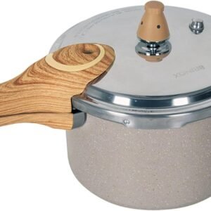 Panela de Pressão Brinox 4,2L Antiaderente Ceramic Life Pressure com Fundo de Indução Areia
